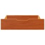 Cajones debajo cama 2 uds madera maciza pino marrón 65x55x16 cm de , Cajones de almacenaje doméstico - Ref: Foro24-850937, Pr...