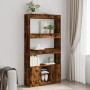 Aparador alto madera de ingeniería roble ahumado 92x33x180 cm de , Librerías y estanterías - Ref: Foro24-3309622, Precio: 110...