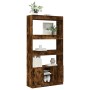 Aparador alto madera de ingeniería roble ahumado 92x33x180 cm de , Librerías y estanterías - Ref: Foro24-3309622, Precio: 110...