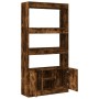 Aparador alto madera de ingeniería roble ahumado 92x33x180 cm de , Librerías y estanterías - Ref: Foro24-3309622, Precio: 110...