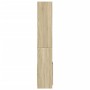 Aparador alto madera de ingeniería roble Sonoma 92x33x180 cm de , Librerías y estanterías - Ref: Foro24-3309620, Precio: 106,...