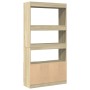 Aparador alto madera de ingeniería roble Sonoma 92x33x180 cm de , Librerías y estanterías - Ref: Foro24-3309620, Precio: 106,...