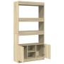 Aparador alto madera de ingeniería roble Sonoma 92x33x180 cm de , Librerías y estanterías - Ref: Foro24-3309620, Precio: 106,...