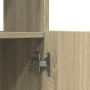 Aparador alto madera de ingeniería roble Sonoma 92x33x180 cm de , Librerías y estanterías - Ref: Foro24-3309620, Precio: 106,...