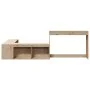 Mueble con escritorio madera maciza pino 222x107x75 cm de , Mesitas de noche - Ref: Foro24-855756, Precio: 130,98 €, Descuent...