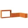 Mueble con escritorio madera maciza pino marrón 232x112x75 cm de , Mesitas de noche - Ref: Foro24-855761, Precio: 168,09 €, D...