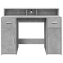 Escritorio con LED madera ingeniería gris hormigón 120x55x91 cm de , Escritorios - Ref: Foro24-3309414, Precio: 216,01 €, Des...
