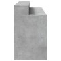 Escritorio con LED madera ingeniería gris hormigón 140x55x91 cm de , Escritorios - Ref: Foro24-3309423, Precio: 204,77 €, Des...