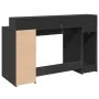 Escritorio con luz LED madera ingeniería negro 140x55x91 cm de , Escritorios - Ref: Foro24-3309421, Precio: 287,67 €, Descuen...