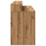 Escritorio con LED madera ingeniería roble artisian 140x55x91cm de , Escritorios - Ref: Foro24-3309428, Precio: 195,52 €, Des...