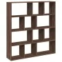 Estantería de madera de ingeniería marrón roble 132x29x141,5 cm de , Librerías y estanterías - Ref: Foro24-3310313, Precio: 1...