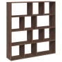 Estantería de madera de ingeniería marrón roble 132x29x141,5 cm de , Librerías y estanterías - Ref: Foro24-3310313, Precio: 1...