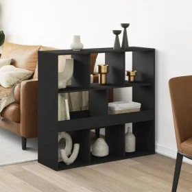 Separador de ambientes madera ingeniería negro 100x33x94,5 cm de , Librerías y estanterías - Ref: Foro24-3309511, Precio: 104...