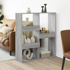 Separador de ambientes madera gris Sonoma 100x33x115 cm de , Librerías y estanterías - Ref: Foro24-3309551, Precio: 73,80 €, ...