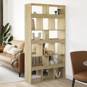 Separador de ambientes madera roble Sonoma 100x33x187,5 cm de , Librerías y estanterías - Ref: Foro24-3309539, Precio: 185,64...