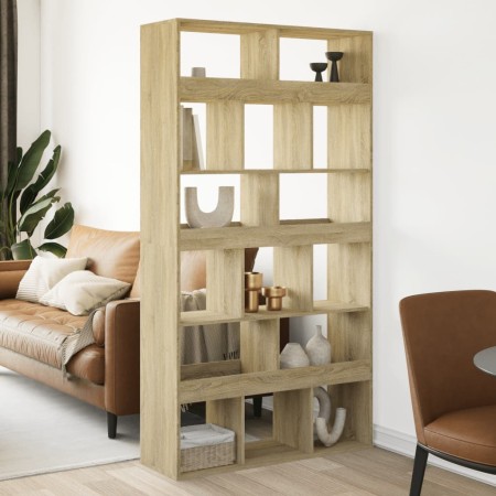 Separador de ambientes madera roble Sonoma 100x33x187,5 cm de , Librerías y estanterías - Ref: Foro24-3309539, Precio: 188,82...