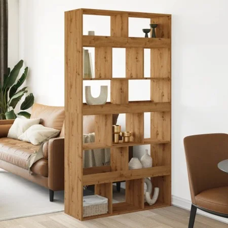 Separador de ambientes madera roble artisian 100x33x187,5 cm de , Librerías y estanterías - Ref: Foro24-3309545, Precio: 211,...