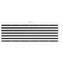 Toldo para balcón tela oxford gris antracita y blanco 90x300 cm de vidaXL, Sombrillas - Ref: Foro24-134880, Precio: 14,29 €, ...