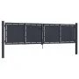 Anthrazitgraue Gartentür aus Stahl 300x75 cm von , Gartentore - Ref: Foro24-144523, Preis: 326,22 €, Rabatt: %