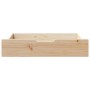 Cajones debajo de cama con ruedas 2 uds madera maciza de pino de , Cajones de almacenaje doméstico - Ref: Foro24-850926, Prec...