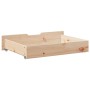 Cajones debajo de cama con ruedas 2 uds madera maciza de pino de , Cajones de almacenaje doméstico - Ref: Foro24-850926, Prec...