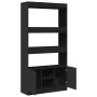 Aparador alto madera de ingeniería negro 92x33x180 cm de , Librerías y estanterías - Ref: Foro24-3309619, Precio: 108,67 €, D...