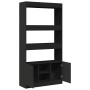 Aparador alto madera de ingeniería negro 92x33x180 cm de , Librerías y estanterías - Ref: Foro24-3309619, Precio: 112,66 €, D...