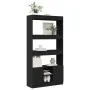 Aparador alto madera de ingeniería negro 92x33x180 cm de , Librerías y estanterías - Ref: Foro24-3309619, Precio: 108,67 €, D...