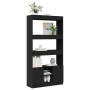 Aparador alto madera de ingeniería negro 92x33x180 cm de , Librerías y estanterías - Ref: Foro24-3309619, Precio: 112,66 €, D...