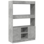 Aparador alto madera de ingeniería gris hormigón 92x33x140 cm de , Librerías y estanterías - Ref: Foro24-3309612, Precio: 92,...