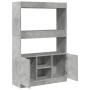 Aparador alto madera de ingeniería gris hormigón 92x33x140 cm de , Librerías y estanterías - Ref: Foro24-3309612, Precio: 92,...