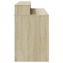 Escritorio con LED madera ingeniería roble Sonoma 120x55x91 cm de , Escritorios - Ref: Foro24-3309413, Precio: 188,30 €, Desc...