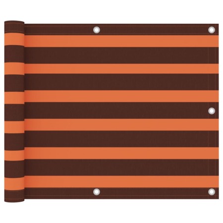 Toldo para balcón tela oxford naranja y marrón 75x300 cm de vidaXL, Sombrillas - Ref: Foro24-134924, Precio: 20,21 €, Descuen...