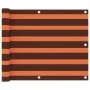 Toldo para balcón tela oxford naranja y marrón 75x300 cm de vidaXL, Sombrillas - Ref: Foro24-134924, Precio: 19,98 €, Descuen...