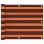 Toldo para balcón tela oxford naranja y marrón 75x300 cm de vidaXL, Sombrillas - Ref: Foro24-134924, Precio: 20,21 €, Descuen...