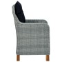 Sillas de jardín con cojines 2 uds ratán sintético gris claro de vidaXL, Sillas de jardín - Ref: Foro24-313318, Precio: 277,8...