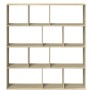 Estantería de madera de ingeniería roble Sonoma 132x29x141,5 cm de , Librerías y estanterías - Ref: Foro24-3310309, Precio: 1...