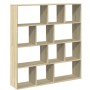 Estantería de madera de ingeniería roble Sonoma 132x29x141,5 cm de , Librerías y estanterías - Ref: Foro24-3310309, Precio: 1...