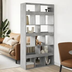 Separador de ambientes madera gris hormigón 100x33x187,5 cm de , Librerías y estanterías - Ref: Foro24-3309540, Precio: 159,0...