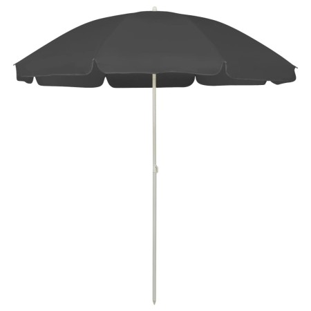 Sombrilla de playa gris antracita 240 cm de vidaXL, Sombrillas - Ref: Foro24-314706, Precio: 29,43 €, Descuento: %