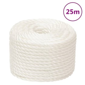 Cuerda de trabajo polipropileno blanco 20 mm 25 m de , Sogas y cuerdas metálicas - Ref: Foro24-153068, Precio: 39,05 €, Descu...