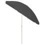 Sombrilla de playa gris antracita 240 cm de vidaXL, Sombrillas - Ref: Foro24-314706, Precio: 29,43 €, Descuento: %