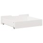 Cajones debajo cama 2 uds madera maciza pino blanco 75x55x16 cm de , Cajones de almacenaje doméstico - Ref: Foro24-850933, Pr...
