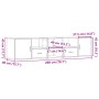 Mueble de esquina madera ingeniería roble artisian 200x40x45 cm de , Armarios y almacenamiento - Ref: Foro24-3307836, Precio:...