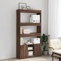Aparador alto madera de ingeniería roble marrón 92x33x180 cm de , Librerías y estanterías - Ref: Foro24-3309624, Precio: 135,...