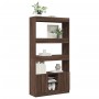 Aparador alto madera de ingeniería roble marrón 92x33x180 cm de , Librerías y estanterías - Ref: Foro24-3309624, Precio: 135,...