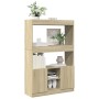 Aparador alto madera de ingeniería roble Sonoma 92x33x140 cm de , Librerías y estanterías - Ref: Foro24-3309611, Precio: 93,6...