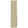 Aparador alto madera de ingeniería roble Sonoma 92x33x140 cm de , Librerías y estanterías - Ref: Foro24-3309611, Precio: 93,6...