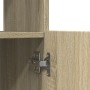 Aparador alto madera de ingeniería roble Sonoma 92x33x140 cm de , Librerías y estanterías - Ref: Foro24-3309611, Precio: 93,6...