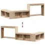 Mueble con escritorio madera maciza pino 232x112x75 cm de , Mesitas de noche - Ref: Foro24-855759, Precio: 174,55 €, Descuent...